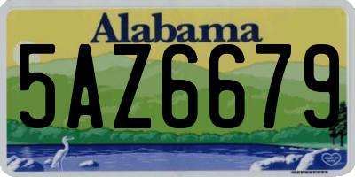 AL license plate 5AZ6679