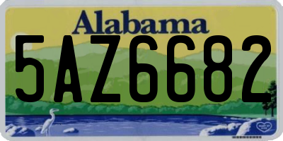 AL license plate 5AZ6682