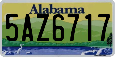 AL license plate 5AZ6717