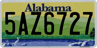 AL license plate 5AZ6727
