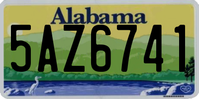 AL license plate 5AZ6741