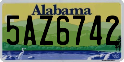 AL license plate 5AZ6742