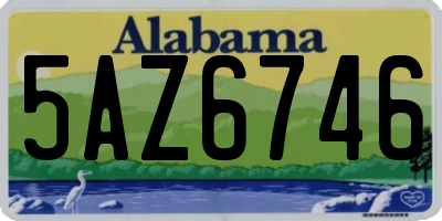 AL license plate 5AZ6746