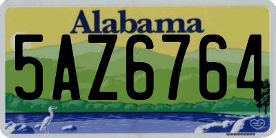 AL license plate 5AZ6764