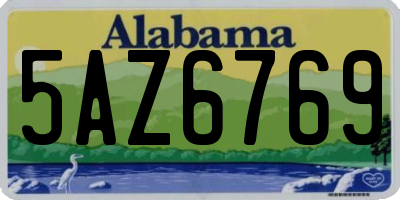 AL license plate 5AZ6769