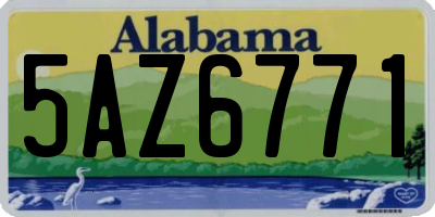 AL license plate 5AZ6771