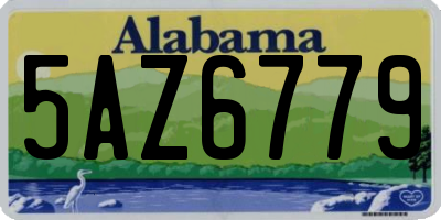 AL license plate 5AZ6779