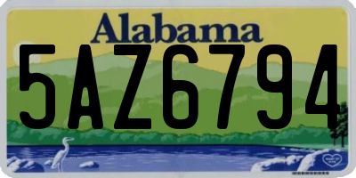 AL license plate 5AZ6794