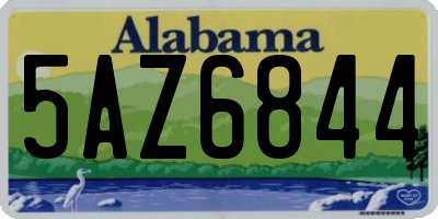 AL license plate 5AZ6844