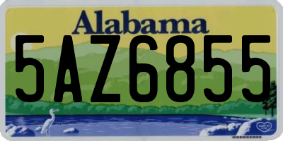 AL license plate 5AZ6855