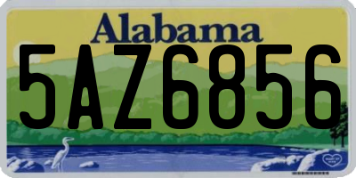 AL license plate 5AZ6856
