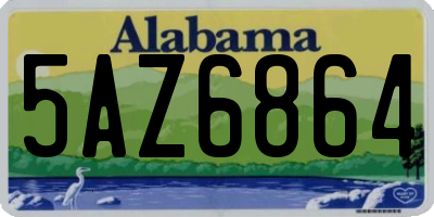 AL license plate 5AZ6864