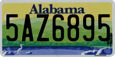 AL license plate 5AZ6895
