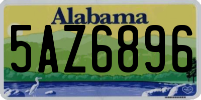 AL license plate 5AZ6896
