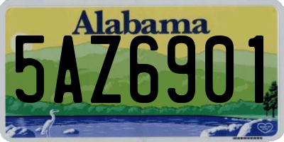 AL license plate 5AZ6901