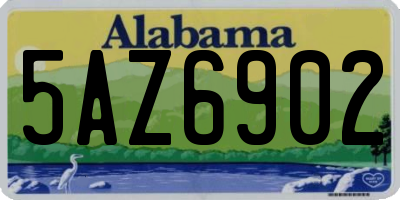 AL license plate 5AZ6902