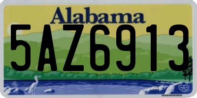 AL license plate 5AZ6913