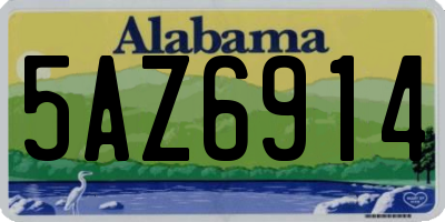AL license plate 5AZ6914