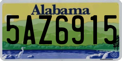 AL license plate 5AZ6915