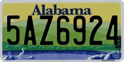 AL license plate 5AZ6924