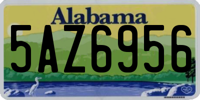 AL license plate 5AZ6956