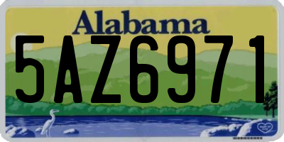 AL license plate 5AZ6971