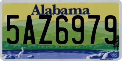 AL license plate 5AZ6979