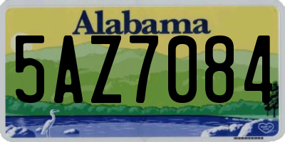 AL license plate 5AZ7084