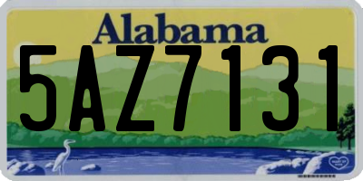 AL license plate 5AZ7131
