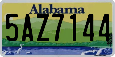 AL license plate 5AZ7144
