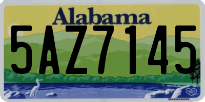 AL license plate 5AZ7145