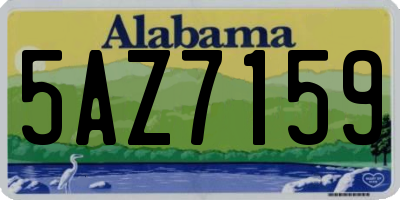 AL license plate 5AZ7159