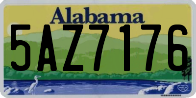 AL license plate 5AZ7176
