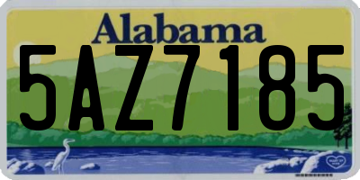 AL license plate 5AZ7185