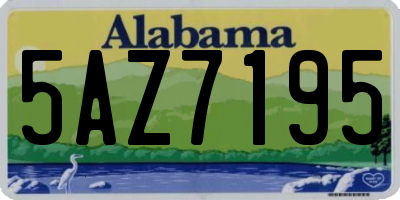 AL license plate 5AZ7195