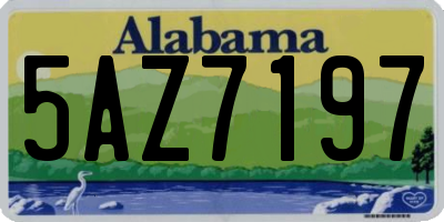 AL license plate 5AZ7197