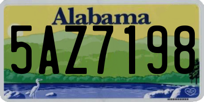 AL license plate 5AZ7198