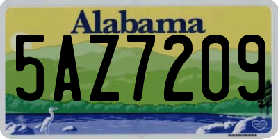 AL license plate 5AZ7209