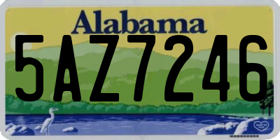 AL license plate 5AZ7246