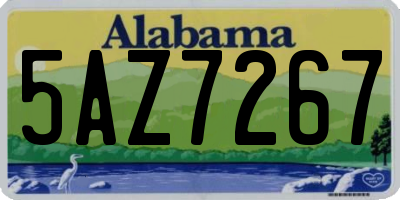 AL license plate 5AZ7267