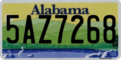 AL license plate 5AZ7268