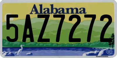 AL license plate 5AZ7272