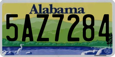 AL license plate 5AZ7284