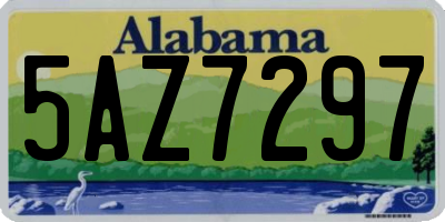 AL license plate 5AZ7297