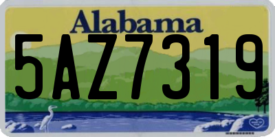 AL license plate 5AZ7319