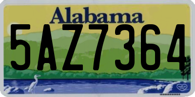 AL license plate 5AZ7364