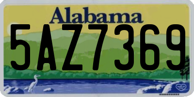 AL license plate 5AZ7369