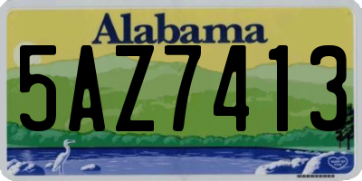 AL license plate 5AZ7413