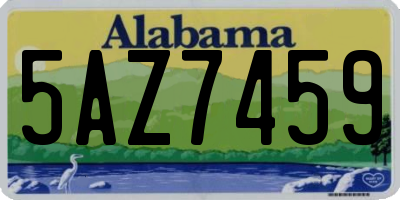 AL license plate 5AZ7459