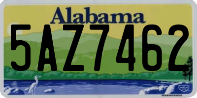 AL license plate 5AZ7462